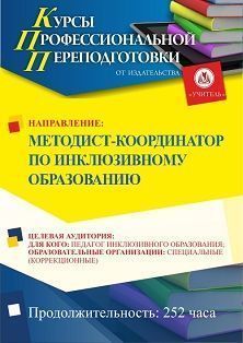 Методист-координатор по инклюзивному образованию (252 ч.) - изображение № 1