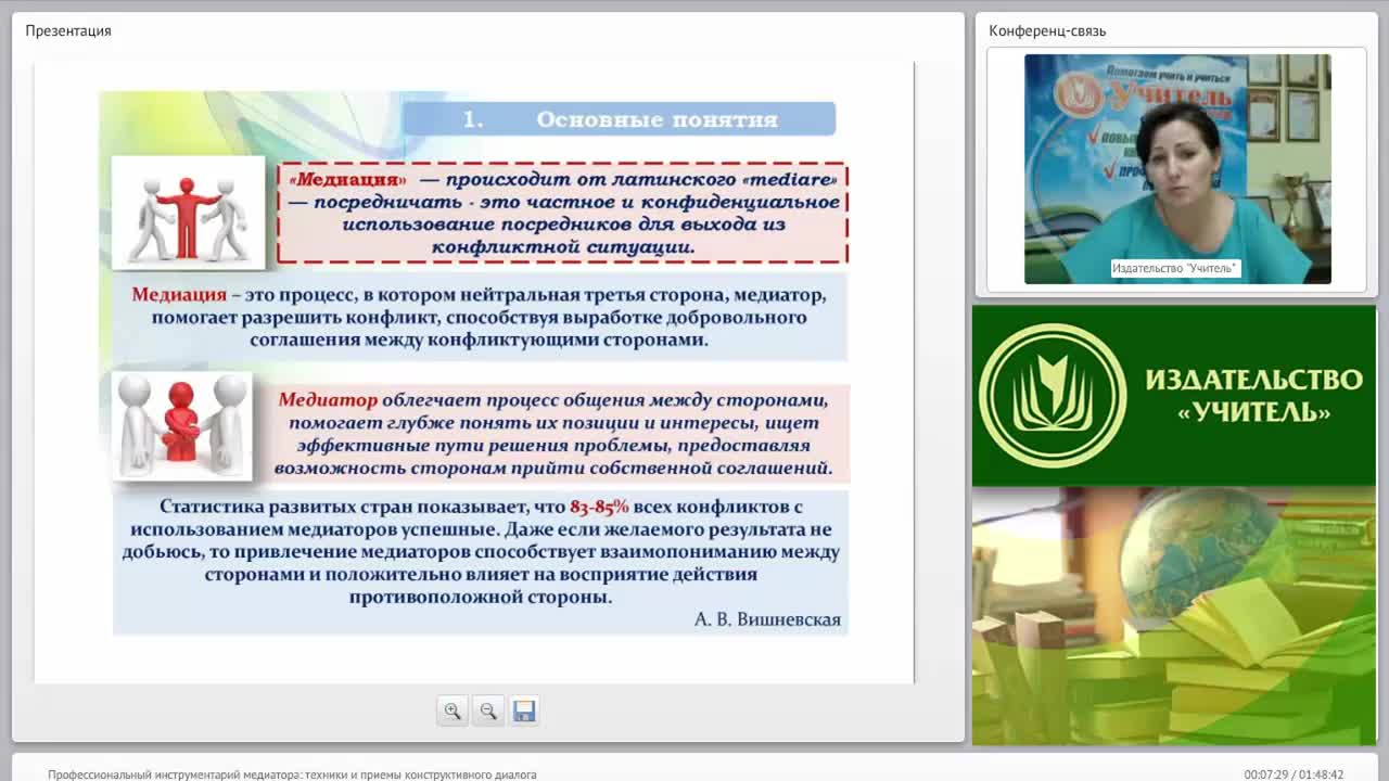 Международный вебинар &quot;Профессиональный инструментарий медиатора: техники и приемы конструктивного диалога&quot; - изображение № 6
