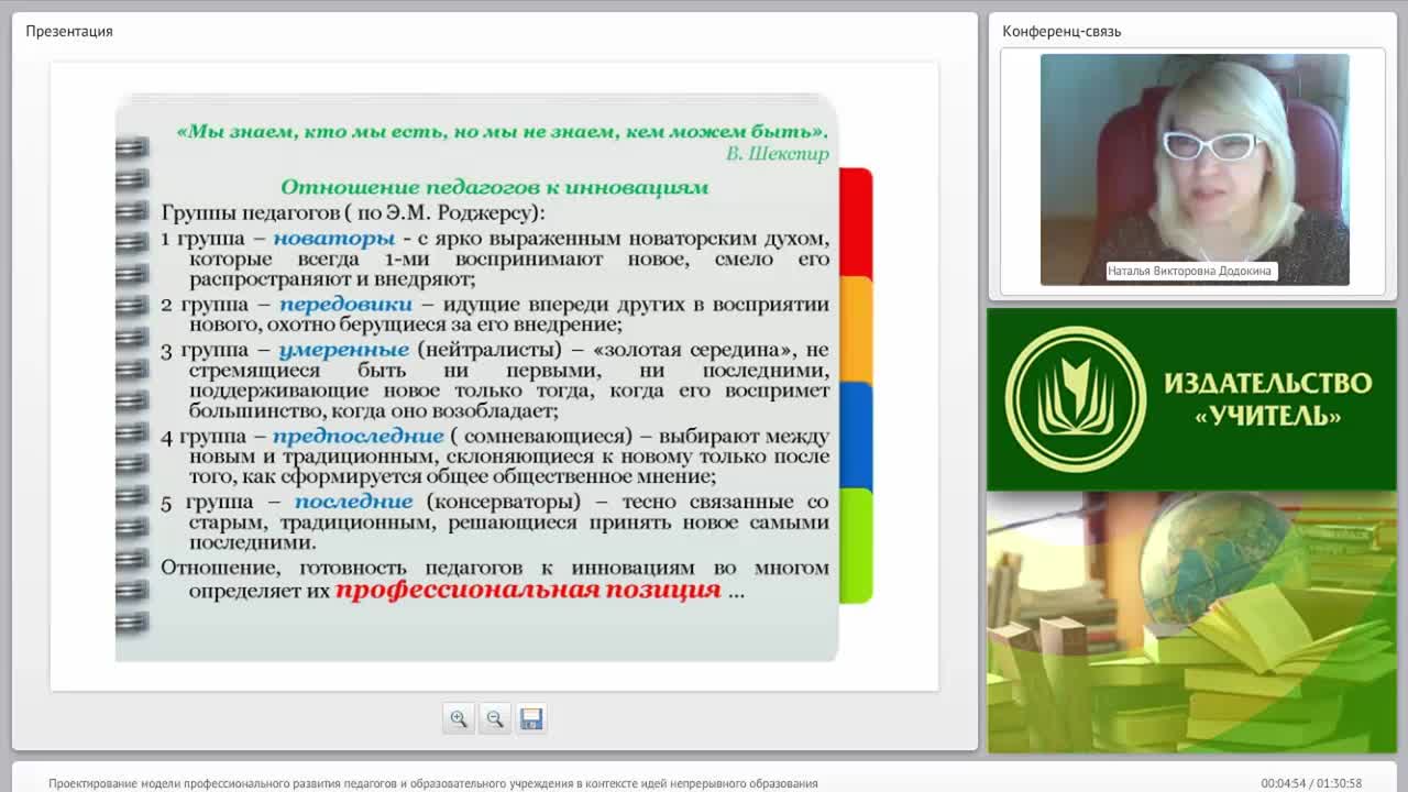 Проектирование модели профессионального развития педагогов и образовательного учреждения в контексте идей непрерывного образования - изображение № 4